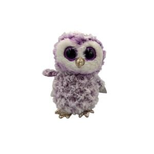 Ty Beanie Boo Retired NWT Moonlight the Owl 6" Tall Plush Stuffed Animal